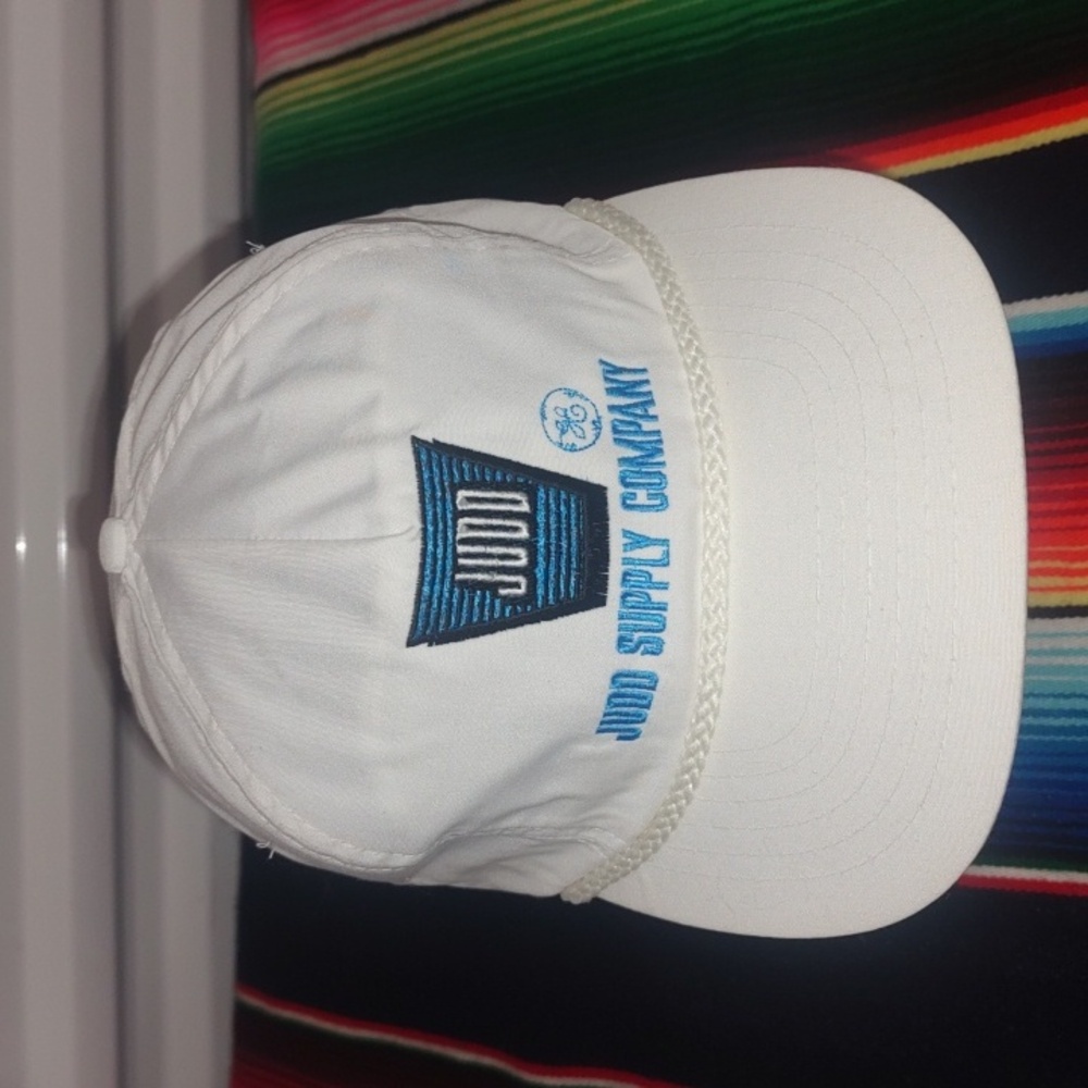 Vtg JUDD Supply Company Embroidered Snapback Hat Cap W/Rope Made in USA